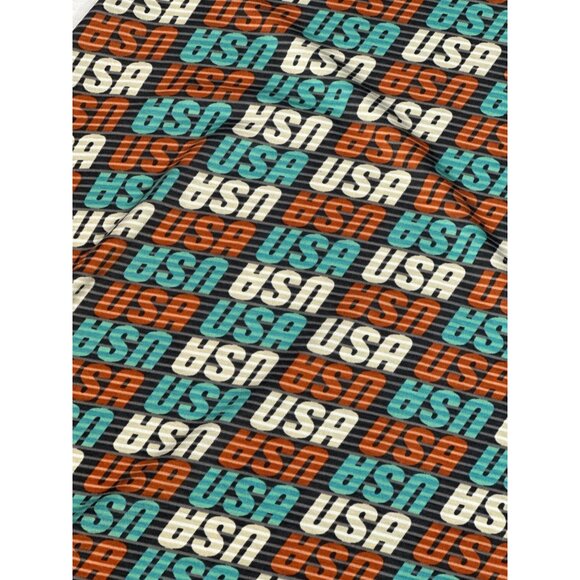 LuLaRoe Carly Dress Small Patriotic USA Stripes Americana Holiday New - Picture 2 of 5